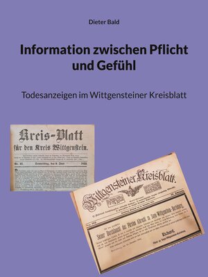 cover image of Information zwischen Pflicht und Gefühl